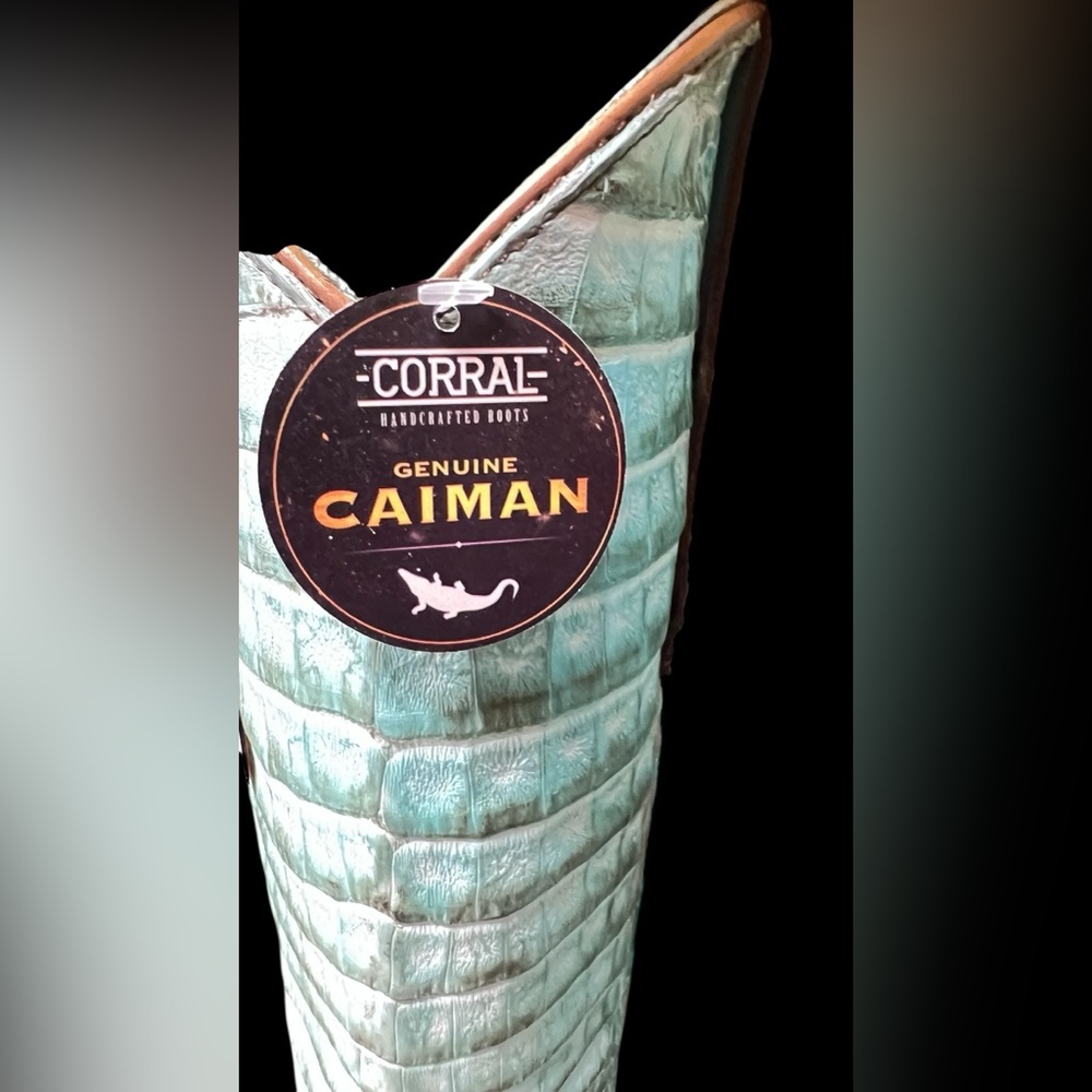 Corral Full Caiman Jade Boot - Picture 6 of 9